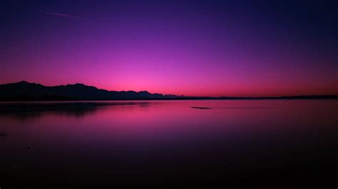 Download Wallpaper 1920x1080 Lake Sunset Horizon Night Full Hd Hdtv Fhd 1080p Hd Background