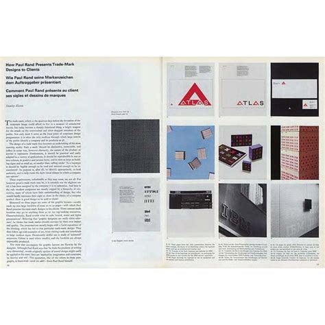 How Paul Rand Presents Trade Mark Designs To Clients