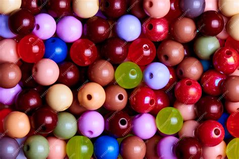 Premium Photo Background Texture Of Multi Colored Beads Close Up