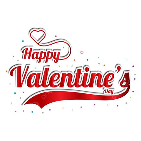 Happy Valentine Day Vector Art Png Happy Valentine Day Typography With
