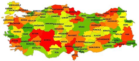 türkiye haritası şehirler ile ilgili görsel sonucu Harita Şehir