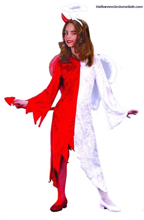 Naughty And Nice Child Costume Talk About Half And Halfpart Angel