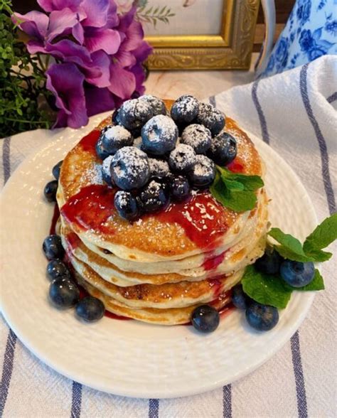 Blueberry Buttermilk Pancakes Norines Nest