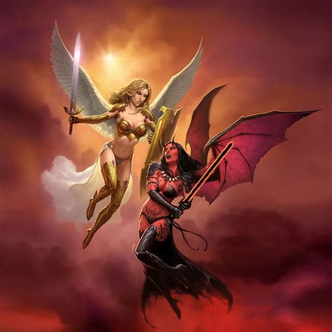 Angel Vs Demon By James Ryman Decalgirl