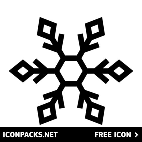 Free Black Snowflake Or Winter Sign Outline Svg Png Icon Symbol