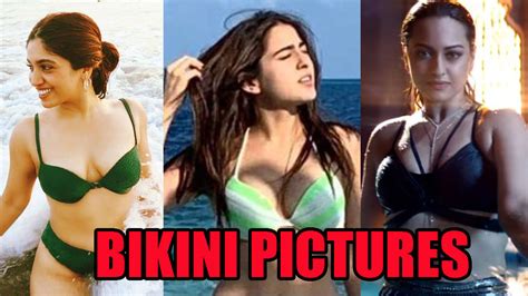 Bhumi Pednekar Sara Ali Khan Sonakshi Sinhas Bikini Pictures From