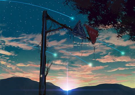 Anime Asli Asli Anime Bintang Tembak Langit Langit Berbintang
