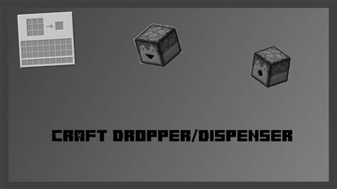 Craft With A Dropper Minecraft Blog