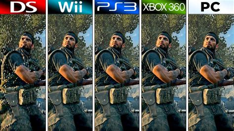 Call Of Duty Black Ops 2010 Ds Vs Wii Vs Ps3 Vs Xbox 360 Vs Pc Graphics Comparison Youtube