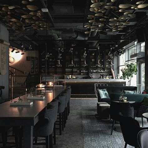 Moody Restaurant Design Black Restaurant Bar Restaurant Interior