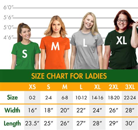 Ladies Shirt Sizing The Ann Arbor T Shirt Company