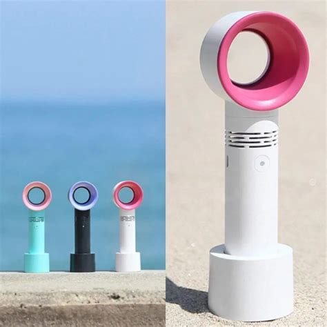 New Arrivals USB Rechargeable Portable Bladeless Fan Handheld Mini
