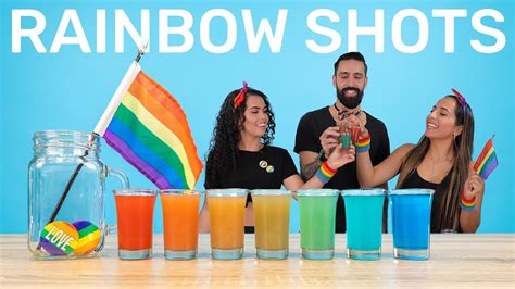 How To Make Rainbow Shots 🌈 Youtube