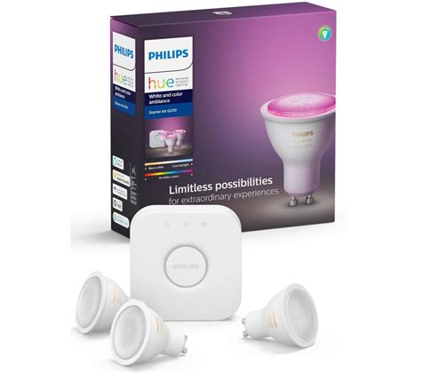 Philips Hue Hue White And Colour Ambience Smart Lighting Starter Kit With
