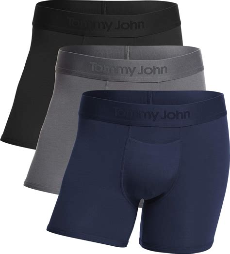 Tommy John Mens Second Skin Trunks 3 Pack Comfortable Breathable