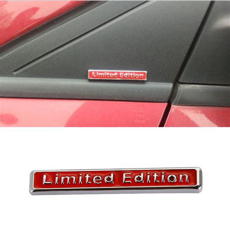 3d Plating Metal Limited Edition Car Sticker Fender Rear Trunk Emblem