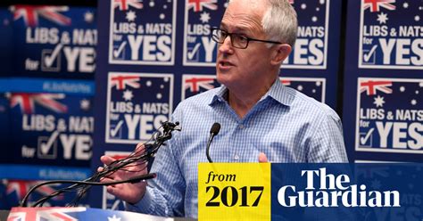 Turnbull Signs Coalition Statement Urging Marriage Equality Yes Vote Same Sex Marriage Postal