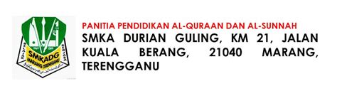Panitia Pend Al Quraan Dan Al Sunnah Smka Durian Guling Marang