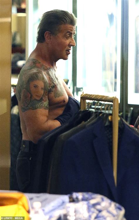 Sylvester Stallone 73 Reveals His Knockout Body As He Strips Off To Try On Clothes In Nyc