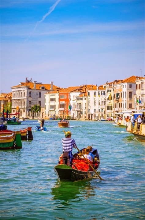 panoramic view of famous grand canal in venice italy editorial image image of piazza