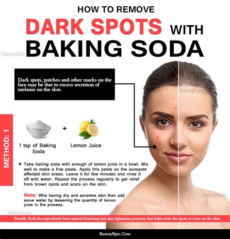 Dip a cotton ball into it and apply it on the dark spots. 6 Easy Ways to Remove Dark Spots with Baking Soda Naturally