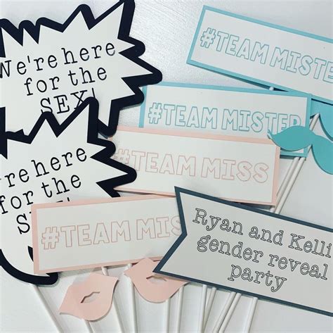 We Re Here For The Sex Photo Booth Props Gender Reveal Etsy