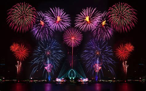 Happy New Year New Years Eve Fireworks In Australia Desktop Wallpaper