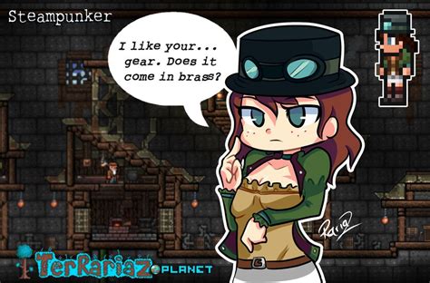 Steampunker Terraria Jaltoid Style Indie Games Hobbyist Mario Characters Fictional Characters