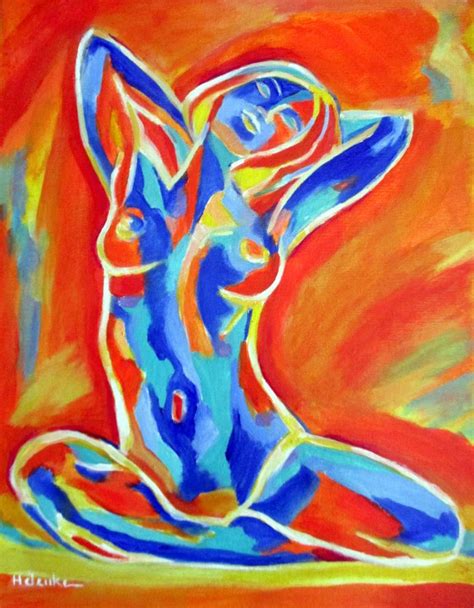 Joyful Nude Painting By Helena Wierzbicki Saatchi Art