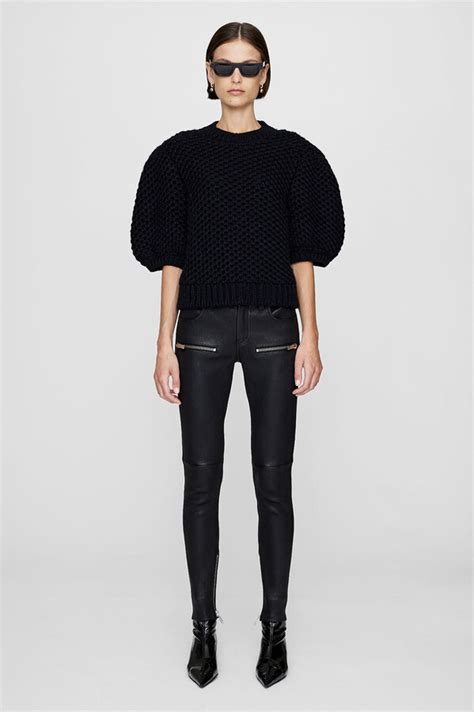 Anine Bing Brittany Sweater In Black Shopstyle