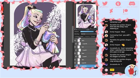 Coloring Another Drawingwiffwaffles Lineart Youtube