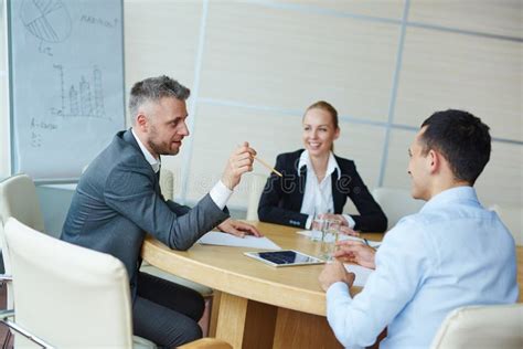 Business Discussion Stock Image Image Of Executive Discussing 75850233