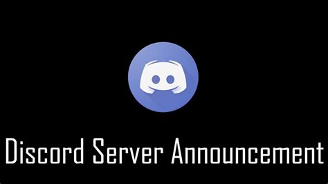 Discord Server Announcement Youtube
