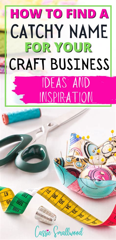 How To Brainstorm A Craft Business Name Cassie Smallwood Shop Name Ideas Craft Business