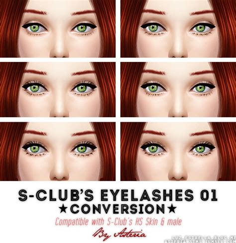 S Clubs Eyelashes 01 Conversion At Estrella Brillante Sims 4 Updates