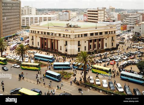 High Level View Of Moi Avenue Nairobi Stock Photo 74444940 Alamy