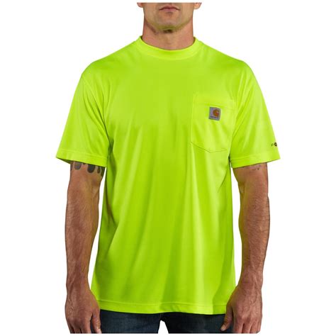 Mens Carhartt Force Color Enhanced High Visibility T Shirt Short