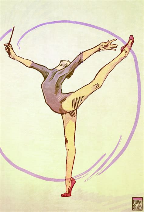 Pin De Awen Bree En Rhythmic Gymnastics Illustrated Dibujos De Gimnasia Artistica Gimnastas