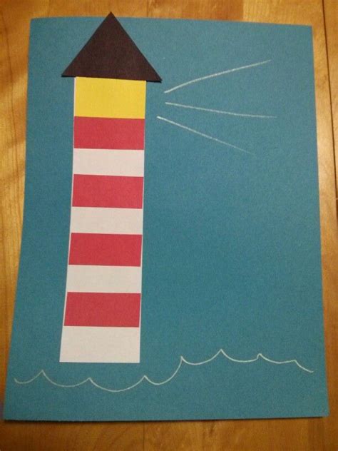 L Is For Lighthouse Preschool Art Activities Lighthouse Crafts