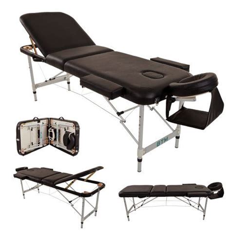 Btm Deluxe Lightweight Professional Massage Table Aluminium Beauty Couch Bed Spa Portable