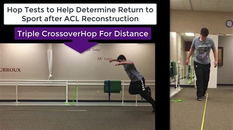 Sams Story Hop Tests For Acl Return To Sport Physical Therapy