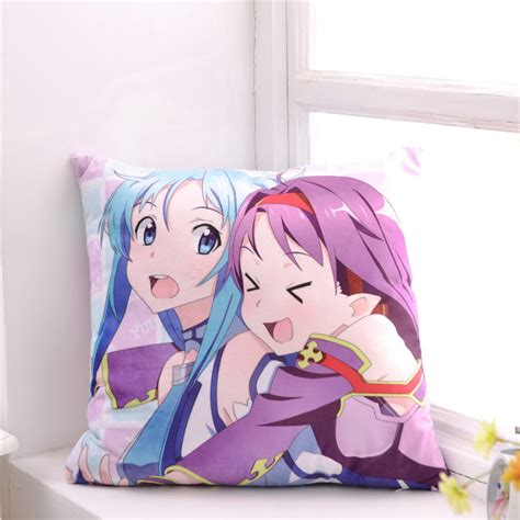 Japanese Anime Sword Art Online Sao Asuna Konno Yuuki Hugging Pillow
