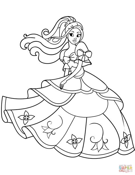 Free Printable Princess Coloring Page