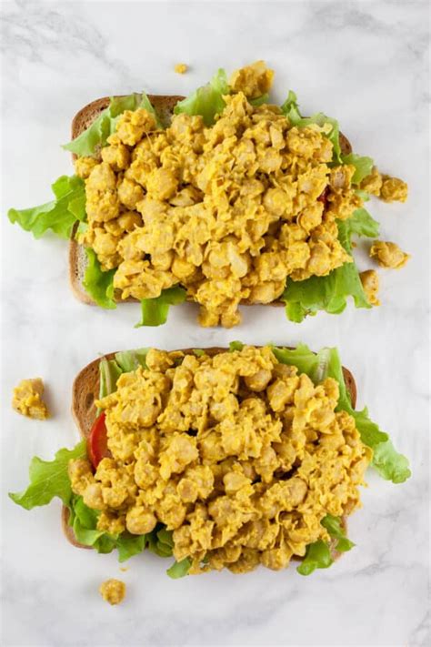 curried chickpea salad sandwich the rustic foodie®