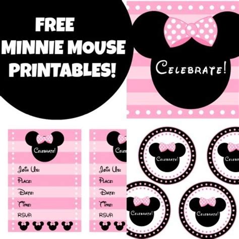 Free Pink Minnie Mouse Birthday Party Printables From Printabelle
