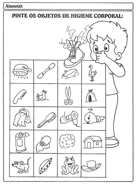 Atividade Higiene E Saude Educação Infantil