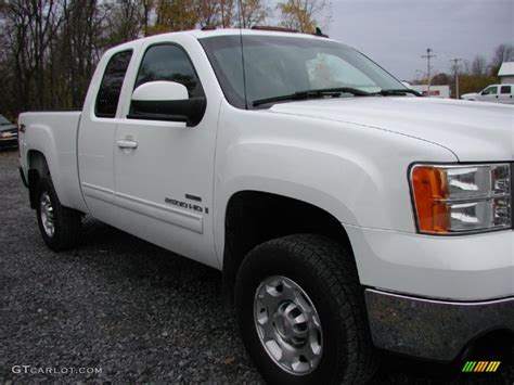 2008 Summit White Gmc Sierra 2500hd Slt Extended Cab 4x4 72826909