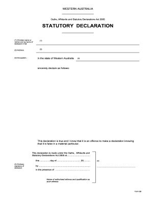 What is the statutory act in malaysia? 17 Printable statutory declaration form australia ...