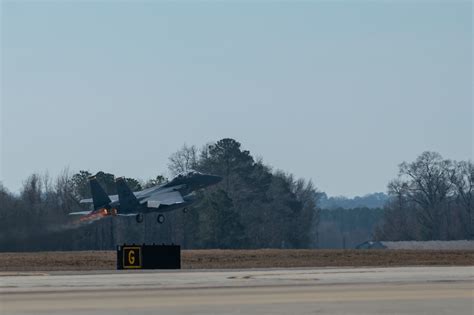 Strike Eagles Soar Over Sjafb Seymour Johnson Air Force Base
