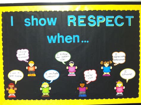 Pin By Chelsea Wagner On Bulletin Boards For The Kiddos Respect
